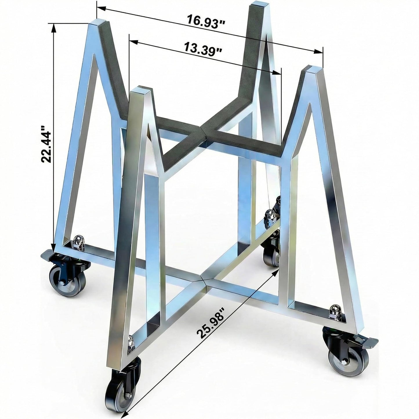 Stainless Steel Rolling Grill Cart for Big Green Egg