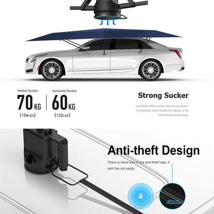 Fully Automatic Car Umbrella for Roof with Remote, Universal Fit