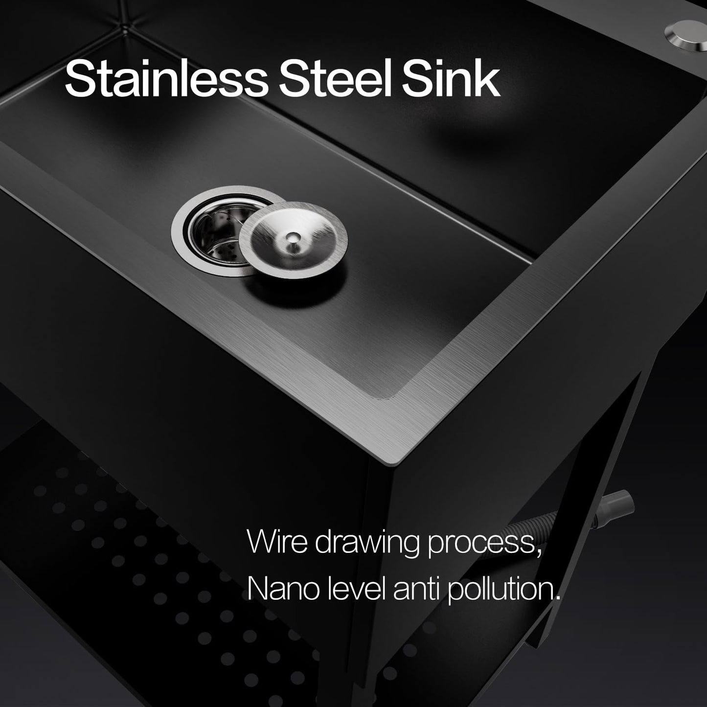 26" Freestanding Stainless Steel Utility Sink w/ Full Accessories
